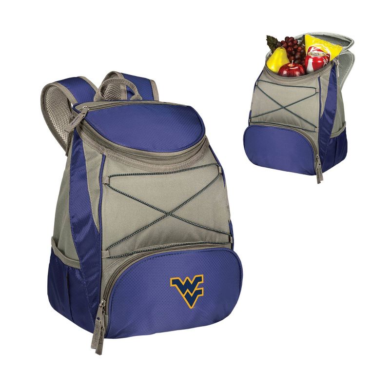 NCAA West Virginia Mountaineers PTX Backpack Cooler - Navy Blue, 3 of 4