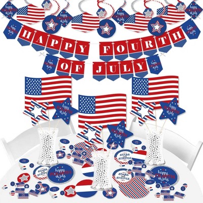 Big Dot of Happiness 4th of July - Independence Day Supplies - Banner Decoration Kit - Fundle Bundle