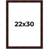 PosterPalooza | Distressed Brown Picture Frame - UV Acrylic, Foam Board Backing, Hanging Hardware - 2 of 4