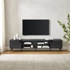 NicBex TV Stands for 90 inch TV, Entertainment Center with Open Shelves and Closed Cabinets,TV Console for Bedroom, Living Room, Home,Black - 2 of 4