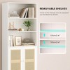 Infurnic Decorative Bookshelf, Tall Modern Wood Bookshelf with Five Shelves, for Living Room or Library Bookcase, White, 14.6"*29.9"*70.9" - 3 of 4
