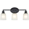 Millennium Lighting Amberle 3 - Light Vanity in  Matte Black - 3 of 4