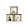 HomeRoots Set of Three Ray Faux Niche 3D Peel and Stick Wall Decals - 3 of 4