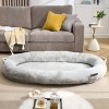 Human Dog Bed,Giant Extra Large Memory Foam Human Size Pet Bed for People with Storage Pocket Cover-Maison Boucle - 2 of 4