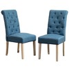 NicBex Set of 2 Elegant Tufted Dining Chair with Solid Wood Frame,Upholstered Armless Chairs for Kitchen,Living Room - 2 of 4