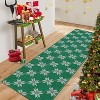 Fulvari Christmas Red and Green Plaid Rug Decor Area Rug Washable Non Slip Stain Rug Christmas New Year Holiday Living Room Decor - 3 of 4