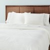 3pc Slub Center Stripe Comforter Set Sour Cream - Hearth & Hand™ with Magnolia - 4 of 4