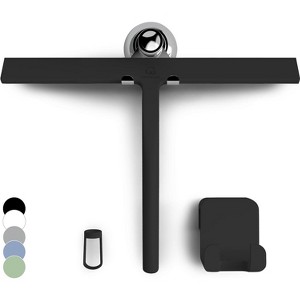 Shower Squeegee for Glass Doors, 11 Inch Silicone Window and Bathroom Cleaning Squeegee with Modern Design - 1 of 4