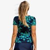 Calypsa Women's V-Neck Short Sleeve Rashguard UPF 50+ Adele Swim Top - image 2 of 4