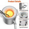 Propane Metal Melting Furnace Kit with Crucible & Tongs Stainless Steel Smelter for Melting Gold, Silver, and Aluminum - 3 of 4