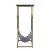 HomeRoots 22" Green and Gold Marble and Iron Frame End Table With Magazine Holder - 4 of 4