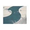 Trademark Fine Art Pictufy Birds From Momoyogusa Wood Slat Art White - 3 of 4