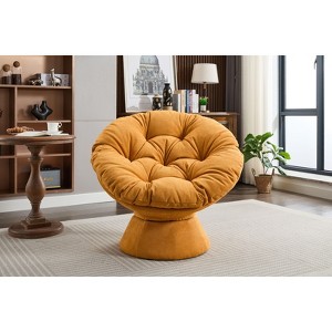 NicBex Oversized Papasan Chair Swivel Accent Chair with 360 Degree Swivel Barrel Chair for Living Room, Bedroom - 1 of 4
