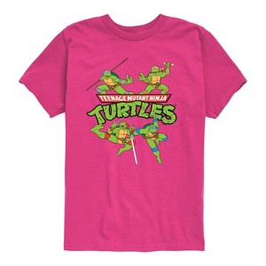 Boys' - Teenage Mutant Ninja Turtles - Group Short Sleeve Graphic T-Shirt - 1 of 3