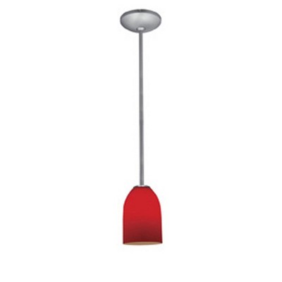 Access Lighting Champagne 1 - Light Pendant in  Brushed Steel