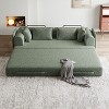 NicBex Modern Convertible Sleeper Sofa Futon Couch with Cylindrical Pillow,Comfortable Folding Sofa Couch for Living Room,Apartment - 3 of 4