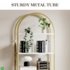 Arched 5-Tier Bookshelf, Tall Bookcase for Books, CDs, and Decor, Home Office or Bedroom/Living Room Display Shelf - 4 of 4