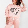 Simply Sage Market Grammy Heart Outline Lightweight Garment Dyed Sweatshirt - 2 of 4