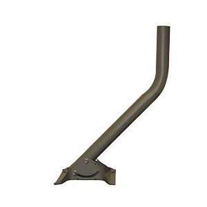J-Mount Mast For Slimline Dish 2 Inch O.D. Satellite Dish Antenna Universal Satellite Dish Slimline Aerial Mount 28" J Pipe Support Tower - 1 of 1