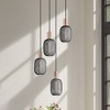 Possini Euro Design Coburn 16 1/2" Modern Pendant Chandelier Ceiling Light Fixture Dining Room Over Table Foyer Hanging Multi-Light Black Mesh - 2 of 4