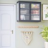 Double Glass Door Wall Cabinet With Detachable Shelves - 2 of 4