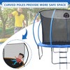 Jump Into Fun 12FT Pumpkin-shaped Trampoline Comes With 18-inch mini Backboard And Slide A great Choice For Your Own Backyard Amusement Park - 3 of 4