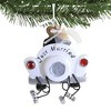 3.5 Inch Just Married Christmas Bride Groom Tree Ornaments - 3 of 3