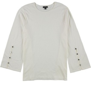 Alfani Womens Button Sleeve Pullover Blouse - 1 of 1