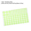 Unique Bargains Walls Parties Marking Decorations Glow in the Dark Tape 104 Count Dots Stickers - 3 of 4