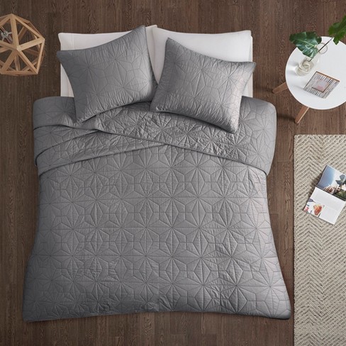 Gray Harper Cotton Coverlet Mini Set King California King Target