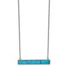 Chisel Stainless Steel Reconstructed Howlite Bar on a 17.75" Cable Chain Necklace with a 1.75" Ext. - 2 of 2