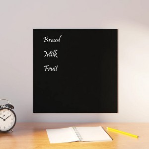vidaXL Wall-mounted Magnetic Board Black 15.7"x15.7"Â Tempered Glass - 1 of 4