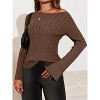 Imily Bela Womens Bell Long Sleeve Knit Tops Lightweight Pullover Sweaters - 3 of 4