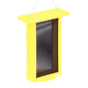 Birds Choice Tall Finch Novelty Bird Feeder 11" Yellow: Recycled Plastic, Weather & UV Resistant, No Assembly Required - 1 of 4