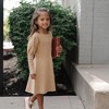 Hope & Henry Girls' Organic Long Sleeve Cable Bodice Sweater Dress, Toddler - 2 of 4