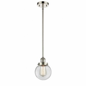 Beacon - 1 Light Stem Hung Mini Pendant In Modern Style-9 Inches Tall and 6 Inches Wide - 1 of 1