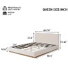 Christopher Knight Home Phyllis Modern Minimalist Boucle Upholstered Wood Platform Bed - 3 of 4
