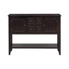 YOOCOZZ MDF Ample Storage Vintage Console Table with Bottom Shelf and Four Small Drawers - 2 of 4