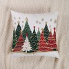 Lomsoe Christmas Tree Pillowcase, Decorative Cushion Cover, Machine Washable, Fits Multiple Room Types, Cover Only - 3 of 4