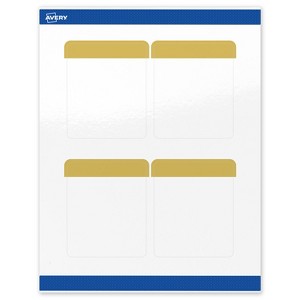 Avery 4" x 3-1/3" Labels, Gold-Dipped Edge, 40 ct - 1 of 4