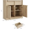 CuisinSmart Sideboard Buffet Cabinet with Drawers, Large Coffee Cabinet with Storage, Modern Wood Buffet Cabinet for Kitchen Dining Room - 2 of 4