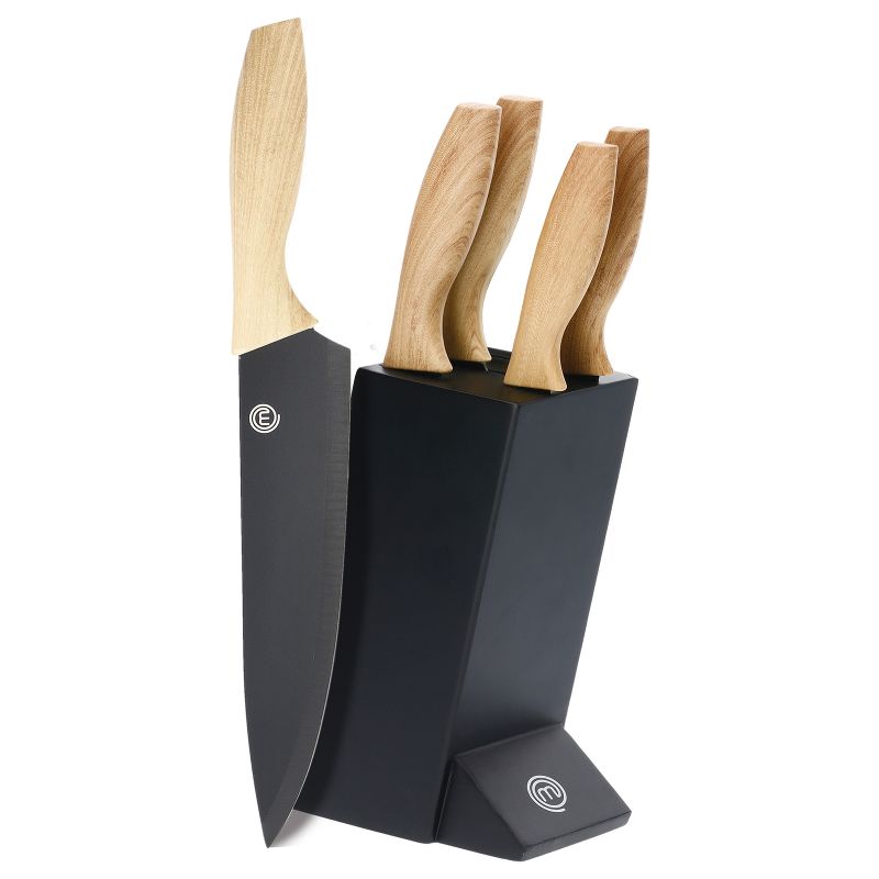 MasterChef® 5-Piece Knife Set With Ergonomic Handles and Knife Block, 1 of 8