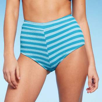 Hook Striped Print Swimsuits Bow Tie Shoulder Straps Tummy - Temu