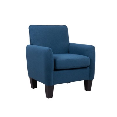 Simple Relax Linen Accent Armchair In Blue : Target