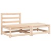 vidaXL Patio Sofa Armless with Cushions and Footstool - 4 of 4