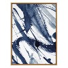 Kate & Laurel All Things Decor 31.5"x41.5" Sylvie Indigo Watercolor Framed Wall Art by Amy Peterson Modern Blue Abstract Wall Art - 2 of 4