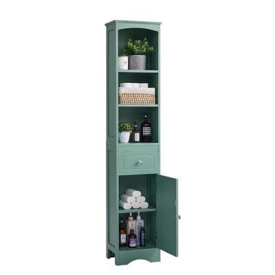 NicBex 66.9 Inch Tall Bathroom Storage Cabinet,Slim Storage Cabinet with 1 Drawer and Adjustable Shelf for Living Room,Home Office