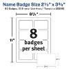 Avery Flexible Printable Name Tags, 2-1/3" x 3-3/8", Matte White, 80 Removable Name Badges (25395) - 4 of 4