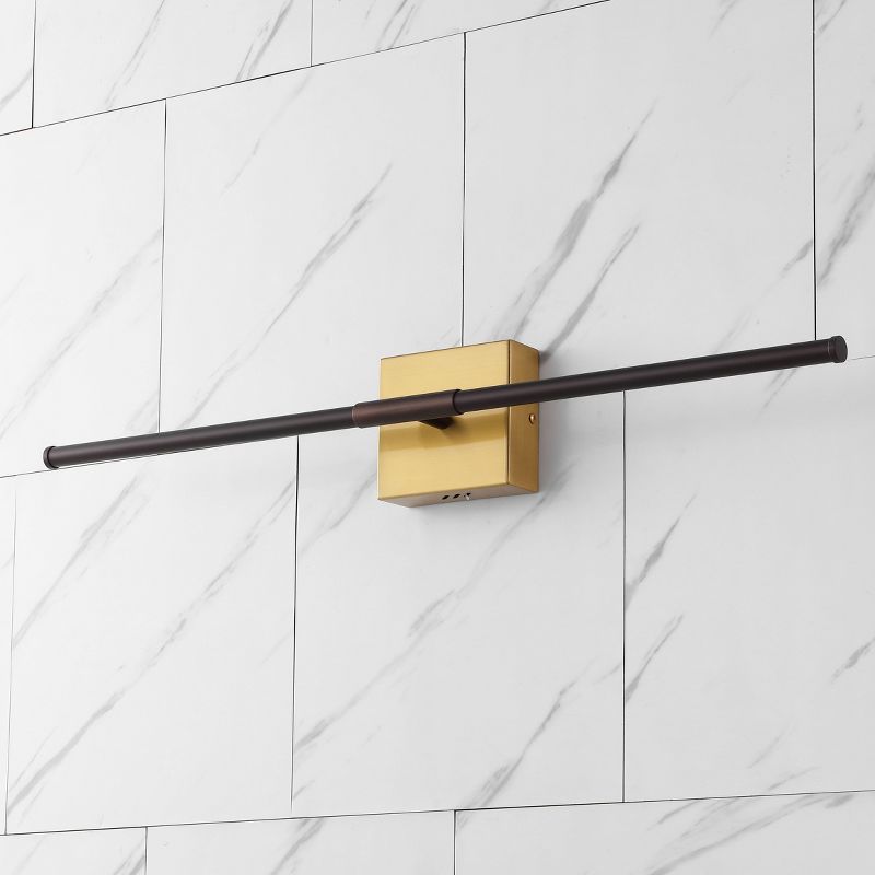 28&#34; Makena Dimmable Integrated LED Modern Metal Wall Sconce Oil Rubbed Bronze/Brass Gold - JONATHAN Y, 5 of 13