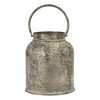 Punched Bronze Metal Candle Holder (Set of 2) - 3 of 3